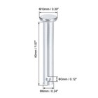 Single Hole Clevis Pins 6mm X 40mm Flat Head Zinc-plating Solid Steel Pin 20pcs