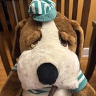 Vintage Dog Plush Smoking Cigar Stuffed Hound Cigarette 1980s Brooklyn Doll Jail