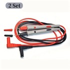 Fluke Compatible Hard Point Test Leads Set For Multimeter Meter Probes Usa Ship