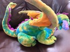 Melissa   Doug Dragon 42  Jumbo Multi-colored Retired Posable Fantasy Plush