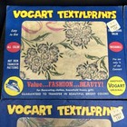 Vogart Textilprints Sewing Transfer Lot Of 11 Flowers Vtg 50 s Color Iron
