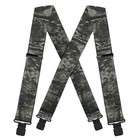 Camo Suspenders For Men Heavy Duty Clips Hunting Work Adjustable Braces