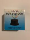 Rotating Lighted Display Stand  black  - Multi Colored Led Lights  360 Rotation