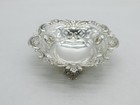 Victorian Sterling Silver Floral Pierced Treat Dish Antique 1895 London