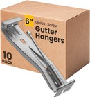 Quick-screw 6  Gutter Hangers - Heavy Duty Hidden Gutter Brackets With Pre-as   