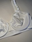 Warner s Shine-on White Satin Underwire Front Close Bra 38c Vintage  1021