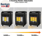 18 000 Btu Outdoor Propane Heater With Ods   Tip-over Protection  3-setting Lp G