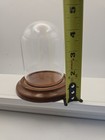 Small Glass Wood Base Dome Display