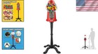 Gumball Machine Candy Dispenser Vending Machine Coin Bank Stand Glass Globe
