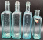Antique Horse Veterinary Medicine Bottles  3 Dr  Tobias Linament   1 Spavin Cure