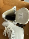 Figure Ice Skates Size 12 Youth Girls Ice Skating Boot White Diamonds