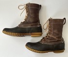 Vintage Ll Bean Maine Hunting Shoe Leather Duck Boots Made In Usa Size 9