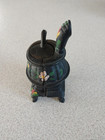 Decorative Hand Painted Miniature Cast Iron Pot Belly Coal Stove