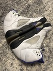 Jordan Air Jordan 5 Men s White purple black Mid Top Leather Basketball