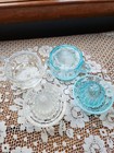 Barnes mosser Glass 2 Piece Reamers juicers Crystal   Aqua Opalescent