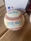 Vtg Rawlings Bobby Brown Official American League Baseball W Box Lot 3 Unsigned