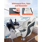 Boat Seat High Backrest Flip Up Seat Bolster Bucket Captain Seat Fishing Pontoon