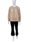 Doen Womens Floral Printed Jane Crew Neck Cotton Blouse Shirt Tunic Top Size S