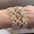 Antique French Hand Made Lace Trim 46    Unique Knotting 