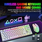 T87 Wireless Gaming Keyboard And Mouse Combo With 87 Keys Rainbow Led Backlight