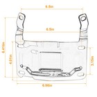 Chrome License Plate Relocation Mount Kit For Harley Tour Glide Ultra Classic
