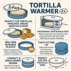 2 Pack Tortilla Warmer 8 5  Insulated Microwave Safe Bpa Free W Lid