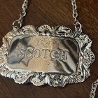 Leonard Silver-plated Decanter Hanging Labels  Set Of 4