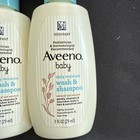 Lot Ten  10  Aveeno Baby Daily Moisture Wash   Shampoo 1 Fl Oz 29ml Travel Size