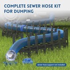 Dumpman 20 Ft Rv Sewer Hose Kit  For Camper - Sewer Hose  Blue 