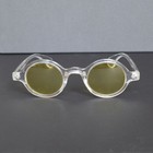 Vintage Small Oval Round Reading Sunglasses Transparent Full Rim Unisex 150 300 
