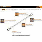 6 Piece Set Gearwrench 12point Ratcheting Double Flex Head Wrench Gearbox Metric