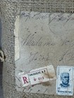 Antique Madagascar Coffee Parcel Sealed Burlap Original Stamps Contents Rare