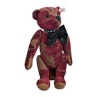 Steiff Viktoria Teddy Bear 2011 Ltd Ed 00970 1500 Burgundy Brocade Tag No Box St