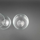 Set Of 2 Clear Stemless Wine Glass Tumblers 4 5 h X 2 75 d