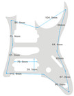 Custom For Ibanez Rg 770 Dx Style Guitar Pickguard 1-ply Clear Transparent
