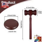 Judge Gavel And Sound Block Set - Wooden Gavel For Meetings Lawyers  Personalize