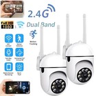 2 Pack Wireless 5g Wifi Security Camera System Smart Outdoor Night Vision 1080p