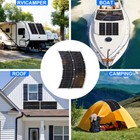 200w Flexible Solar Panel 12v Battery Charger W  100a Controller Caravan Boat Rv