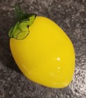 4 5  Handblown Art Glass Yellow Lemon Fruit Decorative Murano Style 