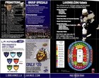 Pocket Schedule - Los Angeles Kings  2010 - 2011  Nhl Hockey Champions