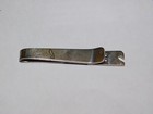 Vintage F Sterling Silver Tie Bar Clip Mens Jewelry Lb Rhinestones Bottle Opener