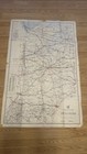 Vintage 1949 U s  Postal Route Map Of Indiana Huge Wall Size 28 5    X 44   