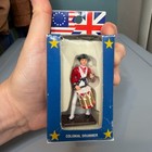 Americana Souvenir Hand Painted Colonial Drummer Figurine Red Uniform 2 5 Inches