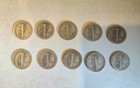 Silver Mercury Dimes Lot Of 10 1916-1945 90  Silver 