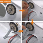 2pc 349241t Dryer Rear Drum Support Roller Kit For Whirlpool Kenmore Roper Dryer