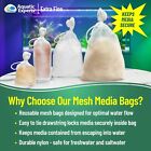 Aquatic Experts Extra Fine Aquarium Mesh Media Filter Drawstring Bag  150 Micron