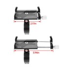 Black Aluminum Motorcycle Bike Bicycle Holder Mount Handlebar For Cell Phone Gps