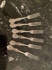 Reed   Barton Francis I Sterling Silver 6 Strawberry Fork Flatware Set