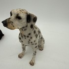 Vintage Sitting Dog Figurine Dalmation   Doberman Lot Of 2