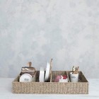 Hand-woven Seagrass Basket With 5 Sections